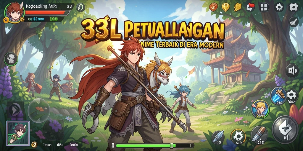 Screenshot aksi seru dalam game Anime 33L.