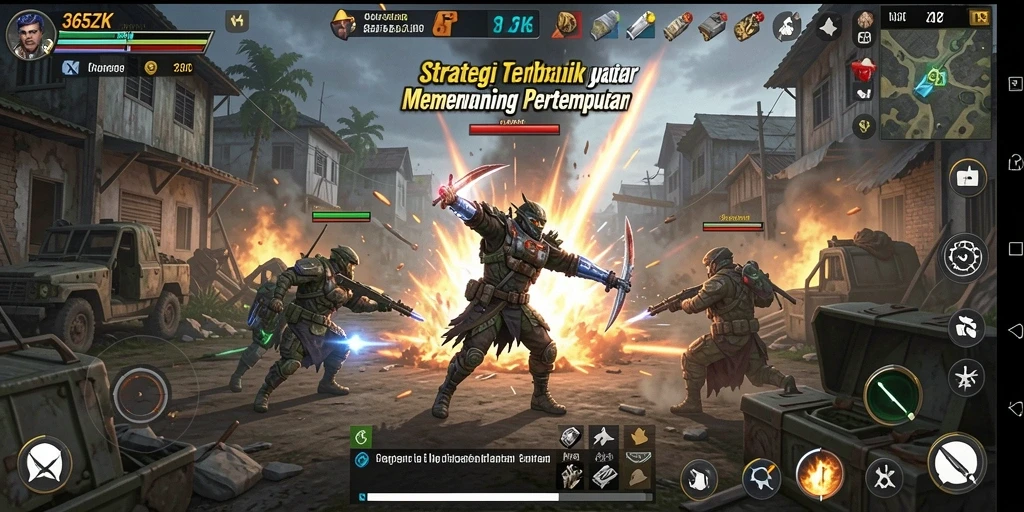Tampilan gameplay mendebarkan dari 365ZK yang penuh strategi.