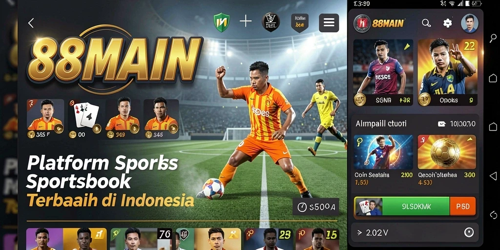 Screenshot tampilan gameplay taruhan olahraga di 88MAIN.