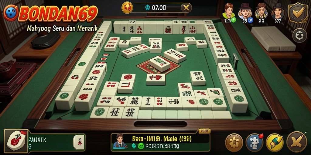 Tampilan gameplay menarik dari BONDAN69 saat bermain Mahjong.