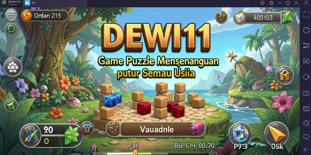 Tampilan gameplay DEWI11 yang menarik dan menantang.