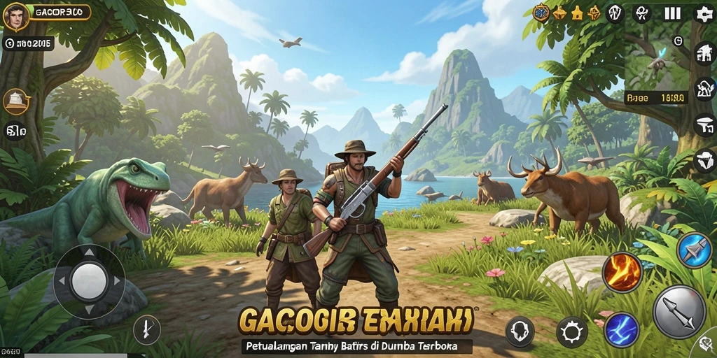 Tangkapan layar dari gameplay GACOR305 menampilkan dunia terbuka yang luas dan mendetail.