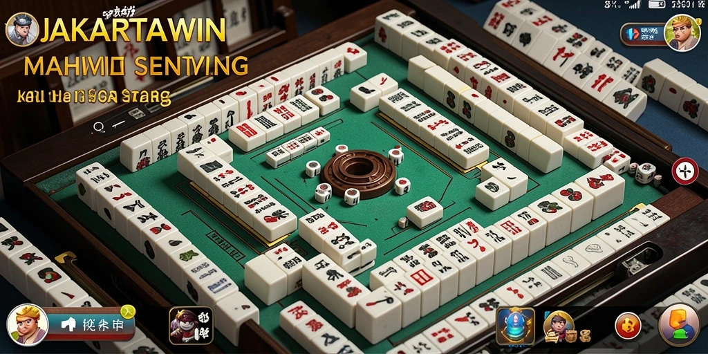 Tampilan gameplay <strong>JAKARTAWIN</strong> dengan ubin Mahjong yang colorful dan menantang.