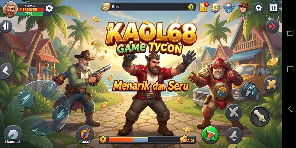 Screenshot gameplay KAOL68 menampilkan pengelolaan bisnis yang menarik.