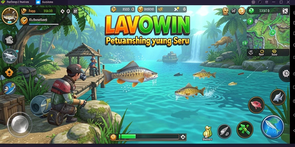 Tangkapan ikan besar dalam permainan LAVOWIN yang seru.