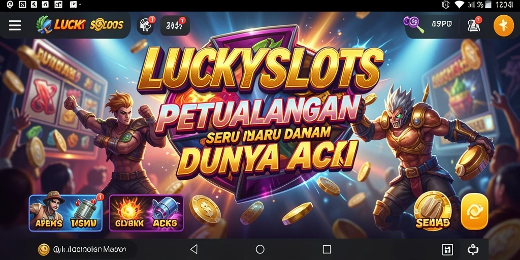 Gameplay seru LUCKYSLOTS dengan aksi mendebarkan dan grafis menawan.