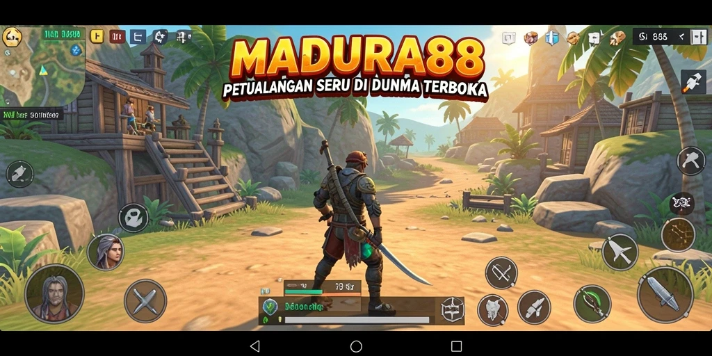 Tampilan gameplay Open World yang menakjubkan di MADURA88.