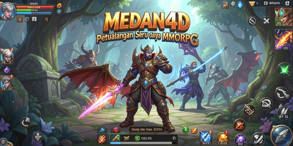 Tangkapan layar gameplay MEDAN4D yang menampilkan aksi seru dalam petualangan MMORPG.