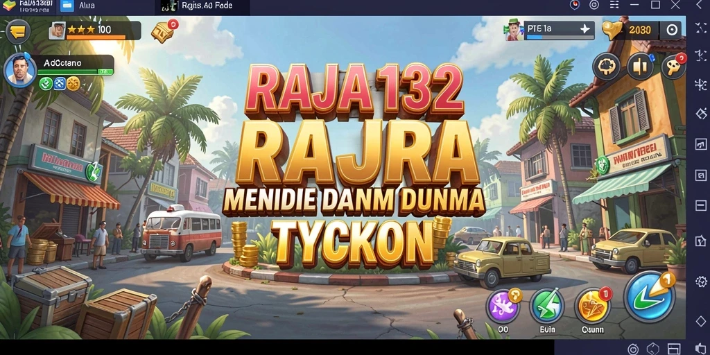Tampilan gameplay RAJA132 dengan elemen bisnis yang mendetail.