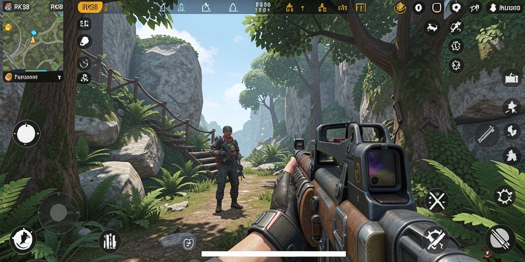 Gameplay intens RK88 dengan grafik realistis dan pertempuran seru.