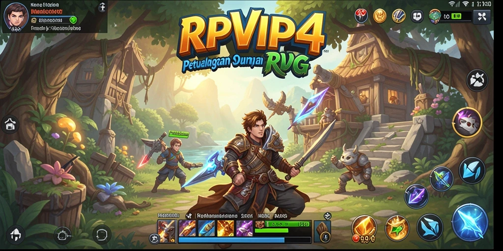 Gameplay seru RPVIP4 dengan aksi RPG mendebarkan.