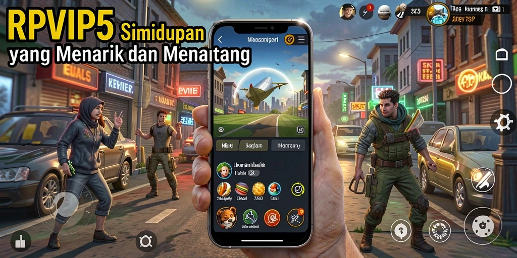 Tampilan gameplay RPVIP5 yang interaktif dan mendalam.