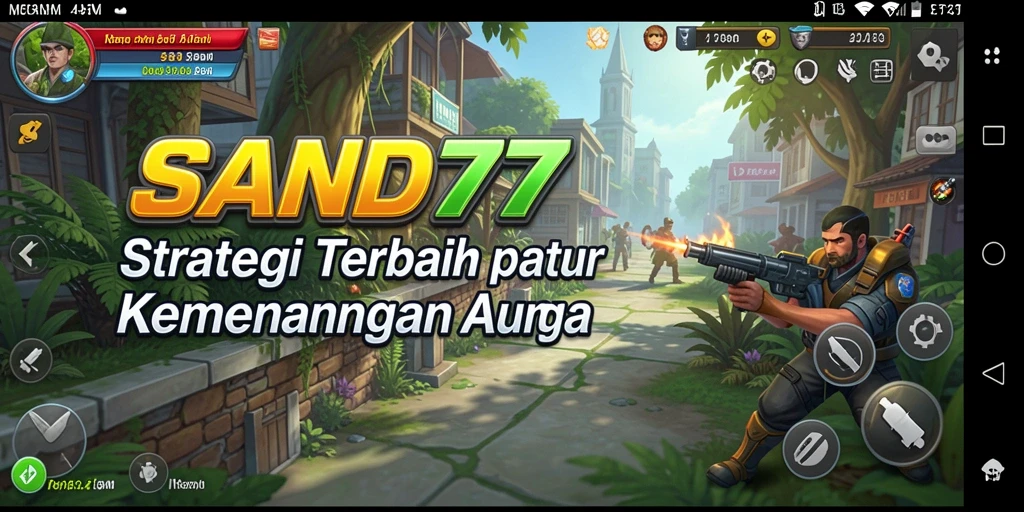 Tangkapan layar SAND77 menampilkan pertempuran strategis yang mendebarkan.