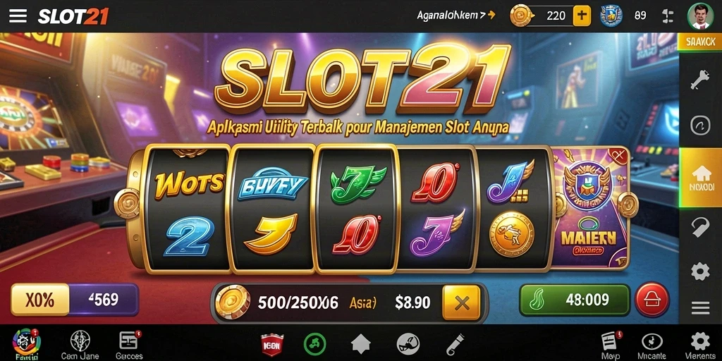 Tampilan utama SLOT21 yang menarik dan informatif untuk manajemen slot.