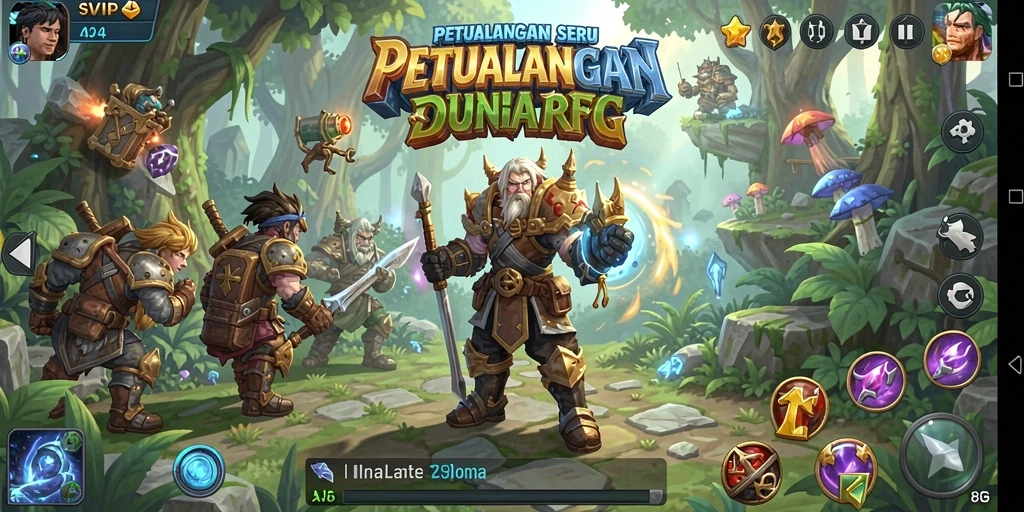 Tangkapan layar gameplay <strong>SVIP4</strong> menampilkan aksi pertarungan yang mendebarkan dan karakter yang dinamis.