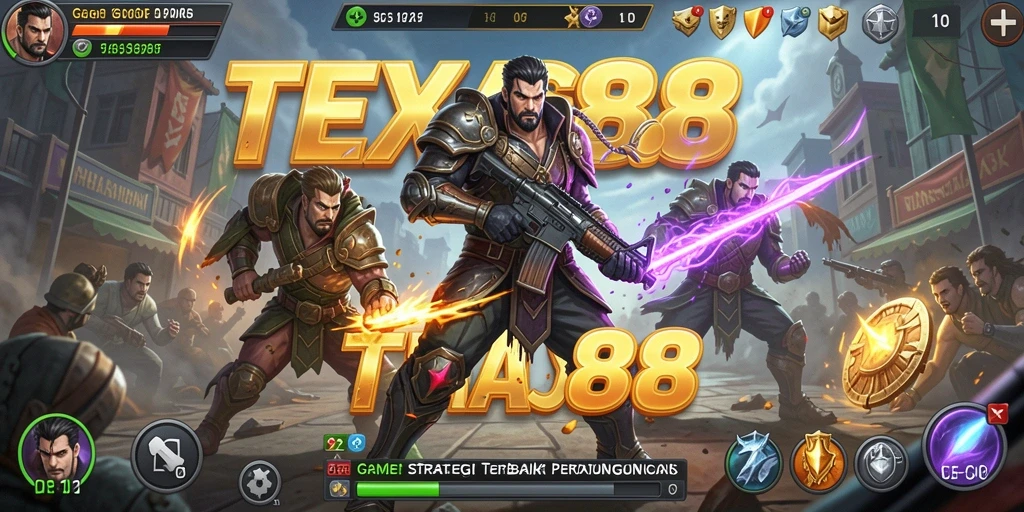 Tampilan gameplay <strong>TEXAS88</strong> yang menegangkan dan strategis saat pertarungan.