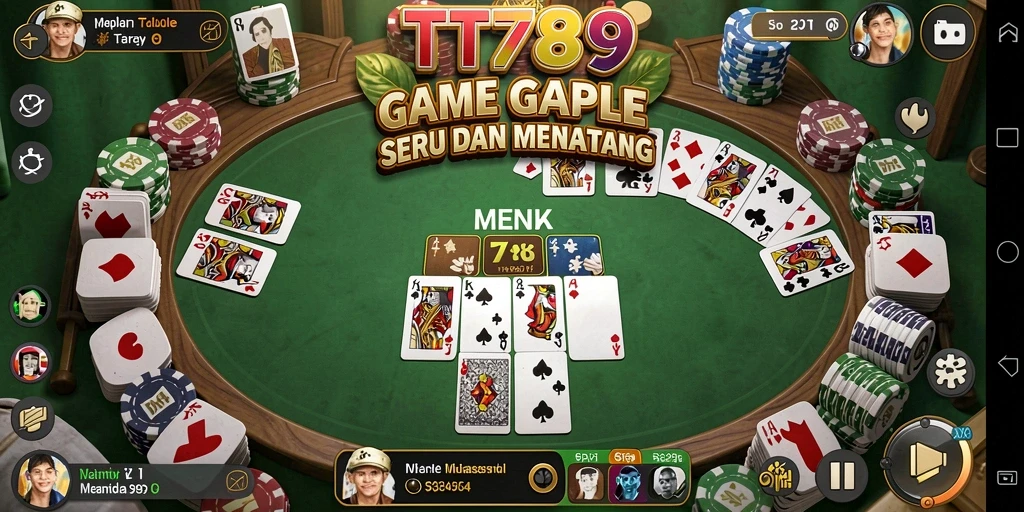 Tampilan gameplay Gaple yang menarik dan interaktif.
