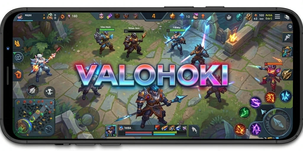 Screenshot menunjukkan aksi seru di arena VALOHOKI.