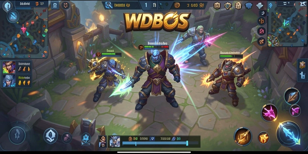 Tampilan gameplay menegangkan di arena WDBOS.